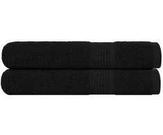 Rankšluostis Rankšluosčiai, FROGN, 2 vnt., juodi, 100x200 cm, 360 g/m²