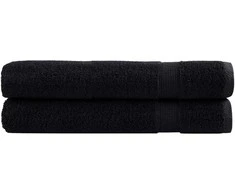 Rankšluostis Rankšluosčiai SOLUND, 2vnt., juodi, 100x200cm, 600g/m²
