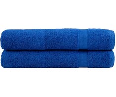 Rankšluostis Rankšluosčiai SOLUND, 2vnt., mėlyni, 100x200cm, 600g/m²