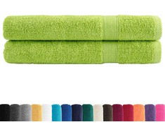 Rankšluostis Rankšluosčiai SOLUND, 2vnt., žali, 100x200cm, 600g/m²