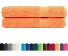 Rankšluostis Rankšluosčiai SOLUND, 2vnt., oranžiniai, 100x200cm, 600g/m²