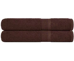 Rankšluostis Rankšluosčiai, 2vnt., rudi, 100x200 cm, medvilnė, 360g/m²