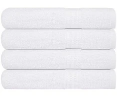 Rankšluostis Rankšluosčiai, FROGN, 4 vnt., balti, 100x200 cm, 360 g/m²