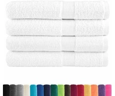 Rankšluostis Rankšluosčiai SOLUND, 4vnt., balti, 100x200 cm, 600 g/m²