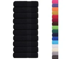 Rankšluostis Rankšluosčiai, FROGN, 10 vnt., juodi, 50x100 cm, 360 g/m²