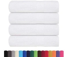 Rankšluostis Rankšluosčiai, FROGN, 4 vnt., balti, 50x100 cm, 360 g/m²