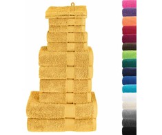 Rankšluostis Rankšluosčių rinkinys SOLUND, 12vnt., auksiniai, 600g/m²