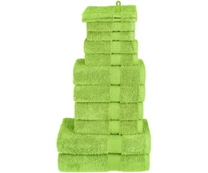 Rankšluostis Rankšluosčių rinkinys SOLUND, 12vnt., žali, 600g/m²