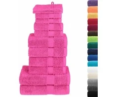 Rankšluostis Rankšluosčių rinkinys SOLUND, 12vnt., rožiniai, 600g/m²