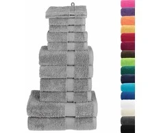 Rankšluostis Rankšluosčių rinkinys SOLUND, 12vnt., pilki, 600g/m²