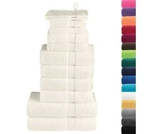 Rankšluostis Rankšluosčių rinkinys SOLUND, 12vnt., kreminiai, 600g/m²