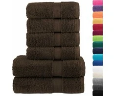 Rankšluostis Rankšluosčių rinkinys SOLUND, 6vnt., rudi, 600g/m²