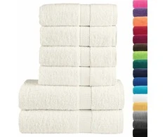 Rankšluostis Rankšluosčių rinkinys SOLUND, 6vnt., kreminiai, 600g/m²