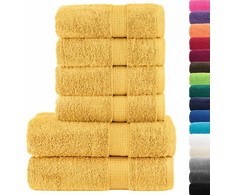 Rankšluostis Rankšluosčių rinkinys SOLUND, 6vnt., auksiniai, 600g/m²