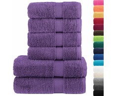 Rankšluostis Rankšluosčių rinkinys SOLUND, 6vnt., violetiniai, 600g/m²