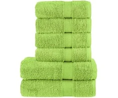 Rankšluostis Rankšluosčių rinkinys SOLUND, 6vnt., obuolio žali, 600g/m²