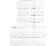 Rankšluostis Rankšluosčių rinkinys SOLUND, 6vnt., balti, 600g/m²
