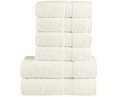 Rankšluostis Rankšluosčių rinkinys SOLUND, 6vnt., kreminiai, 600g/m²