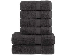 Rankšluostis Rankšluosčių rinkinys SOLUND, 6vnt., antracito, 600g/m²