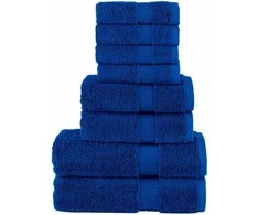 Rankšluostis Rankšluosčių rinkinys SOLUND, 8vnt., mėlyni, 600g/m²