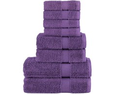 Rankšluostis Rankšluosčių rinkinys SOLUND, 8vnt., violetiniai, 600g/m²