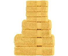 Rankšluostis Rankšluosčių rinkinys SOLUND, 8vnt., auksiniai, 600g/m²