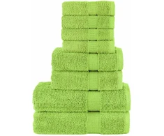 Rankšluostis Rankšluosčių rinkinys SOLUND, 8vnt., obuolio žali, 600g/m²