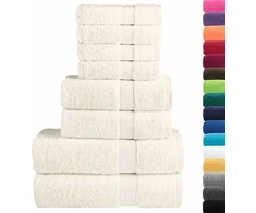 Rankšluostis Rankšluosčių rinkinys SOLUND, 8vnt., kreminiai, 600g/m²