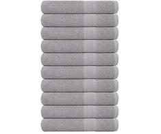 Rankšluostis Pirties rankšluosčiai, FROGN, 10 vnt., pilki, 80x200 cm, 360 g/m²