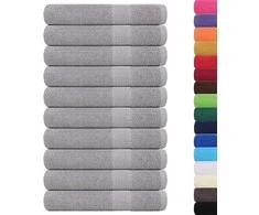 Rankšluostis Pirties rankšluosčiai, FROGN, 10 vnt., pilki, 80x200 cm, 360 g/m²