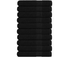 Rankšluostis Pirties rankšluosčiai, FROGN, 10 vnt., juodi, 80x200 cm, 360 g/m²