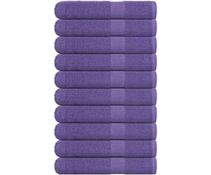 Rankšluostis Saunos rankšluosčiai, 10vnt., violetiniai, 80x200 cm, medvilnė