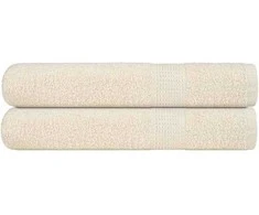 Rankšluostis Saunos rankšluosčiai, 2vnt., kreminiai, 80x200 cm, medvilnė