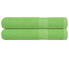 Rankšluostis Saunos rankšluosčiai, 2vnt., žali, 80x200 cm, medvilnė, 360g/m²