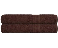 Rankšluostis Saunos rankšluosčiai, 2vnt., rudi, 80x200 cm, medvilnė, 360g/m²