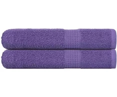 Rankšluostis Saunos rankšluosčiai, 2vnt., violetiniai, 80x200 cm, medvilnė