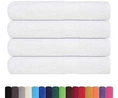 Rankšluostis Pirties rankšluosčiai, FROGN, 4 vnt., balti, 80x200 cm, 360 g/m²