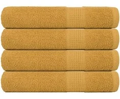 Rankšluostis Pirties rankšluosčiai, FROGN, 4 vnt., auksinės spalvos, 80x200 cm, 360 g/m²