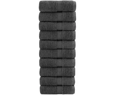 Rankšluostis Svečių rankšluosčiai SOLUND, 10vnt., antracito, 30x50cm 600g/m²