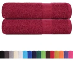 Rankšluostis Rankšluosčiai, FROGN, 2 vnt., bordo spalvos, 100x150 cm, 360 g/m²