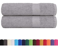 Rankšluostis Rankšluosčiai, FROGN, 2 vnt., pilki, 100x150 cm, 360 g/m²