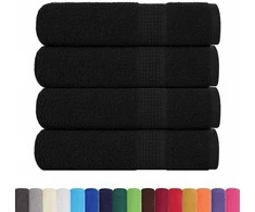 Rankšluostis Rankšluosčiai, FROGN, 4 vnt., juodi, 100x150 cm, 360 g/m²