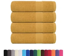 Rankšluostis Rankšluosčiai, FROGN, 4 vnt., auksiniai, 100x150 cm, 360 g/m²