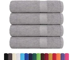 Rankšluostis Rankšluosčiai, FROGN, 4 vnt., pilki, 100x150 cm, 360 g/m²