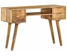 Rašomasis stalas, 115x47x76 cm, mango medienos masyvas