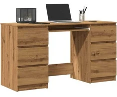 Rašomasis stalas, artisano, 140x50x77cm, apdirbta mediena