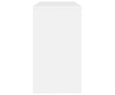 Rašomasis stalas, baltas, 100x40x73cm, mediena, blizgus