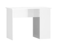 Rašomasis stalas, baltas, 100x55x75cm, mediena, blizgus
