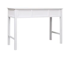 Rašomasis stalas, baltas, 108x45x76cm, paulovnijos masyvas