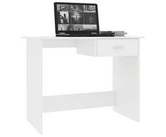 Rašomasis stalas, baltos spalvos, 100x50x76cm, apdirbta mediena